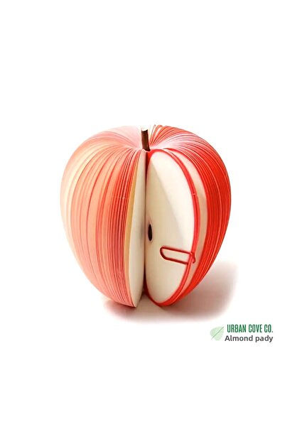 UrbanCove Co 1 Piece Creative Fruit Shaped Notepads and Desk Decor - Green Apple, Red Apple and Pear
