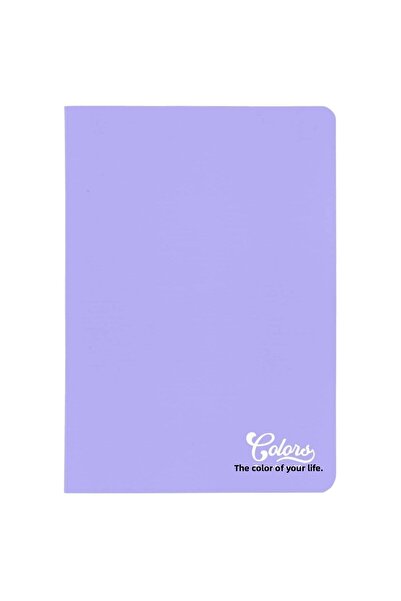 Meteksan Colors A5 Cardboard Cover Notebook 40 Sheets Checked Purple Fountain Pen Compatible