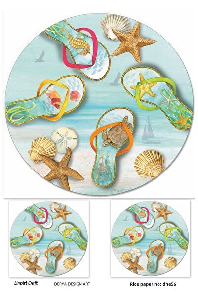 LİNEART ورق ديكوباج نحاسي رقم: DHE56 - 29X42 سم