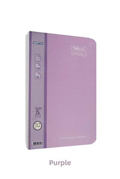 Gıpta Caietul de 140 de coli cu copertă rigidă cu spirală A4