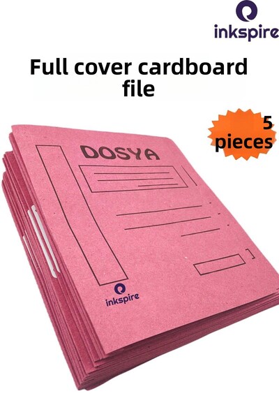 inkspire Full Cover Capsule File Pink 5 Pcs Cardboard Ring Binder Capsule Full Cover Lawyer Courthouse File 2. Quality