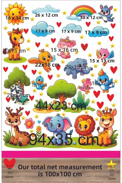 Göktuğ Hediyelik Cute Animals Forest Set 100X100 cm