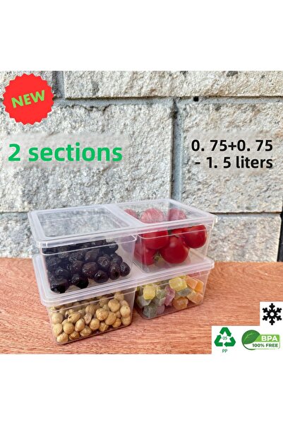 Codemfire 10 قطع ثلاجة ميكروويف سعة 1.5 لتر - حاوية تخزين الفريزر، مناسبة لـ Pp5