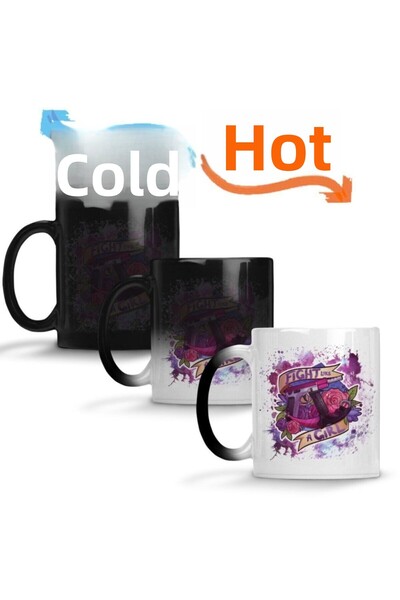 Baskı Dükkanı كوب بورسلين سحري للفتيات من Fight Like A Girl