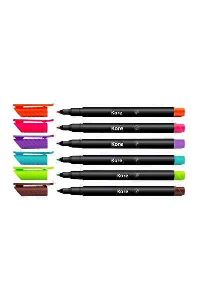 kores Permanent Marker Set 6 1mm