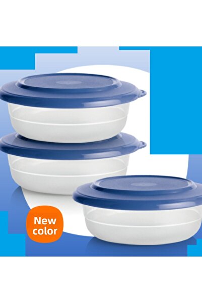 Tupperware Midnight Blue Crystal Bowl - 275 Ml, Set of 3