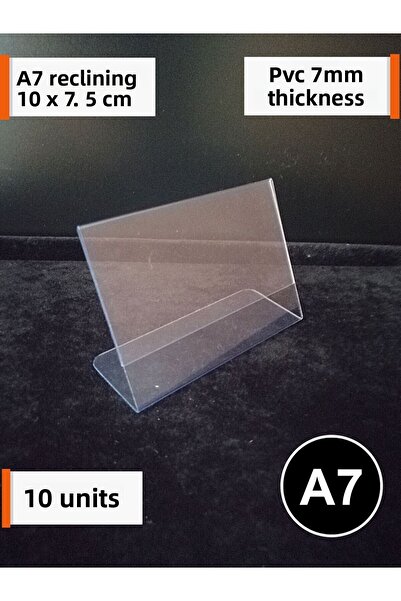 Şeffaf Etiket 10 τεμάχια Ετικέτες PVC με όνομα ετικέτας A7 10x7,5 εκ. Διαφανή...