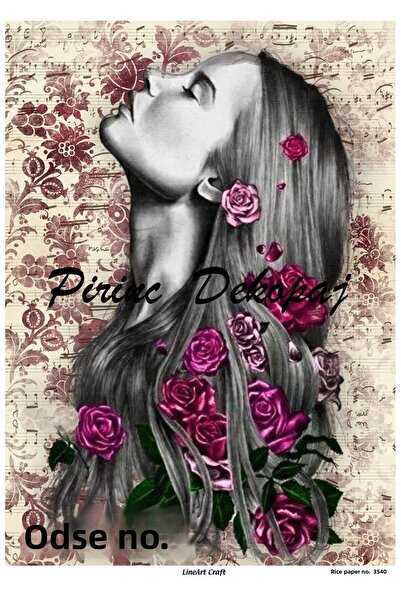 LİNEART ورق ديكوباج نحاسي رقم: 3540 - 29x42 سم