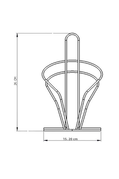 Edora Home Red Swan Paper Roll Towel Holder, Napkin Holder Kitchen Bathroom Children's Room Accessory - Metal Stainless