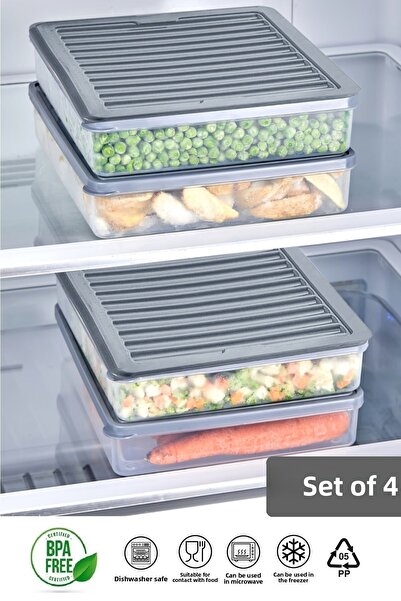 Tugomer -20 Degree 4-Piece No Frost Storage Container