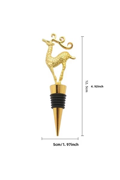 BGA 1Pcs Wine Stopper Bottle Champagne Deer Figure Wine Stopper