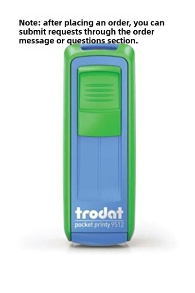 KARADENİZ DİJİTAL ختم الجيب P4 47x18 ملم أخضر-أزرق أزرق 9512