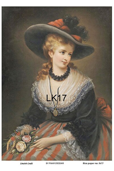 LİNEART Brass Decopage Paper La-lk017