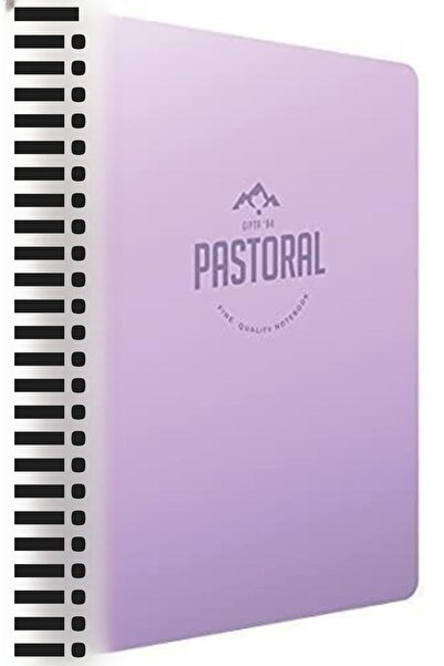 Gıpta Pastoral A4 120 de coli Copertă din plastic Caiet spiralat în carouri 6 buc