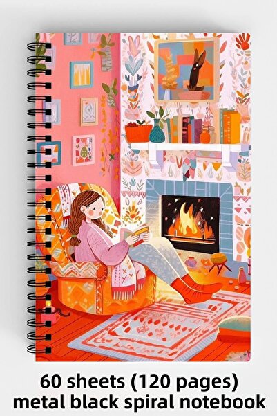 Anime Marketi دفتر ملاحظات ذو غلاف صلب مقاس A5 بتصميم Sweet Room مكون من 120 ...