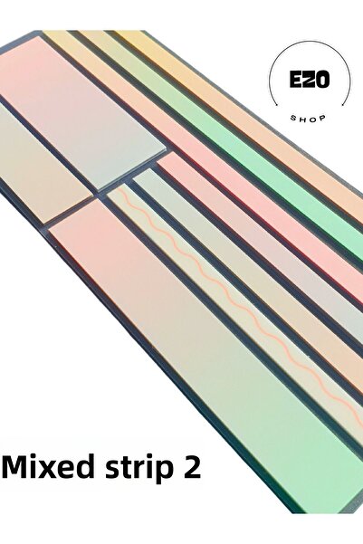 EZOSHOP ورق ملاحظات ما بعد الظهر - لون شفاف، شريط مختلط، لاصق 2