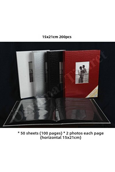 Aledo Album foto din piele 15x21cm 200 Lük Acr-14lpp68200-alb
