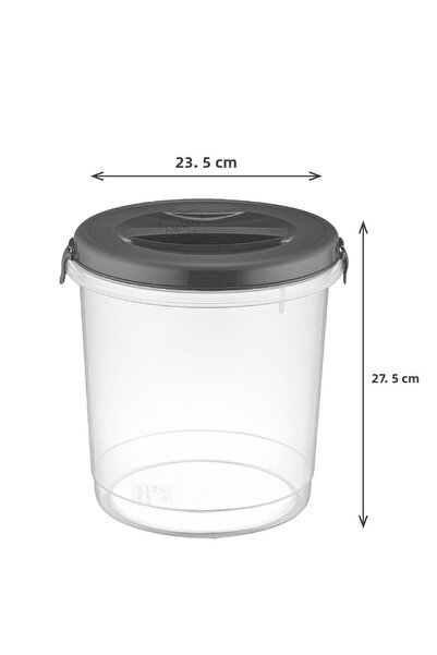 Meleni Home 6 Lt Detergent Storage Container with 4 Labels - Tablet Detergent Storage Box