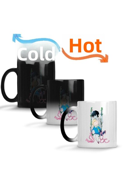 Baskı Dükkanı وقت المغامرة العكسي - كوب بورسلين سحري