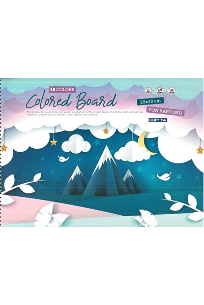 Gıpta Carton Fond Spiral 25*35 15 Culori