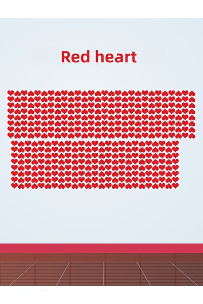 Göktuğ Hediyelik 420 قطعة 2 سم لاصقة على شكل قلب ملصق أحمر لتغليف الهدايا هدا...