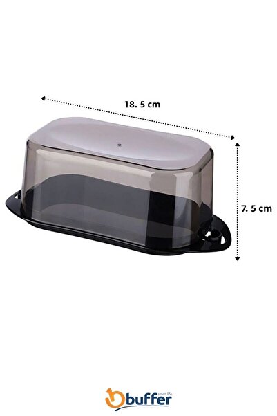 Buffer ® 4 Pieces Lockable Plastic Lidded Breakfast Butter Food Cheese Bowl Food Storage Container Ap-9428