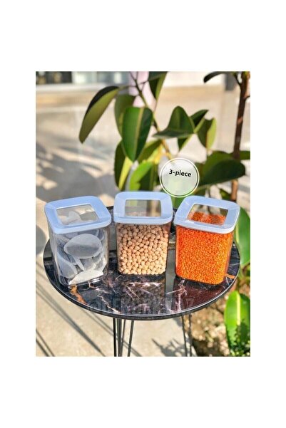 VİP AHMET حاوية تخزين مفرغة 900 مل × 3 أوعية توابل8681371001852