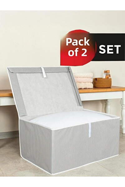 Smyak Κουτί με Καπάκι Mega Size - Κάδος 60*40*30* ΓΚΡΙ 2 ΤΕΜ.