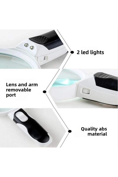 UpWay 5X Optical Magnifier Led Light Lighting Double Layer 90mm Lens Diameter