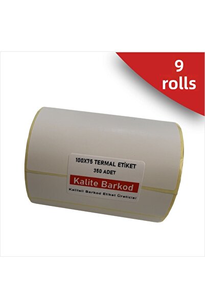 Kalite Barkod Etichetă termică 100x75 |   6 role de etichete cu coduri de bare