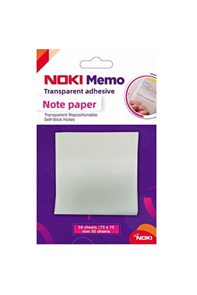 Noki Hârtie adezivă Memo 50 YP 75x75 Transparent 12300