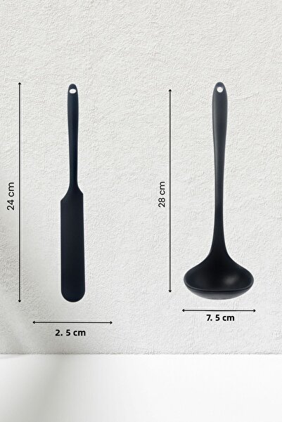 rubihome Set of 10 Black Kitchen Utensils