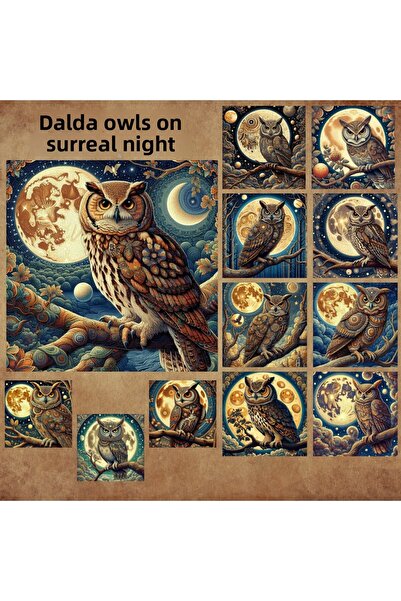 Pink Swan Craft Set de autocolante pentru planificator, 12 bucăți, bufnițe pe...