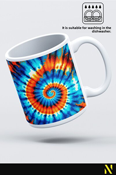 nilizma Batik Patterned Colorful Mug – 330 ml Mug |   Stylish and Durable Design