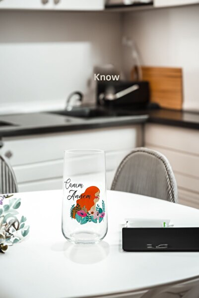 Paşabahçe 420015 6-Piece My Dear Mother Soft Drink Cup 470 Cc