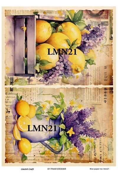 LİNEART ورق ديكوباج نحاسي مقاس 29x42 سم - LMN21