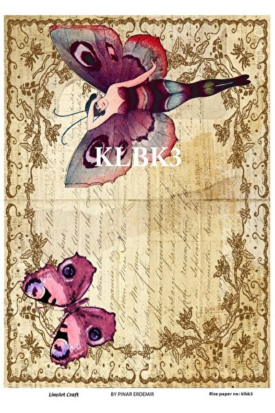 LİNEART Lineart Brass Decopage Paper 29X42 No:Klbk03