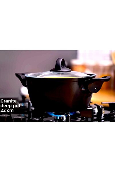 Hisar Granite Deep Pot 22 Cm