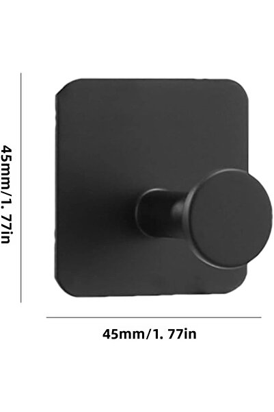 ardini Μαύρη κρεμάστρα ματ - ΑΥΤΟΚΟΛΛΗΤΗ ARDİNİ 5 ΤΕΜΑΧΙΑ ΣΕ 07 ΣΥΣΚΕΥΑΣΙΑ