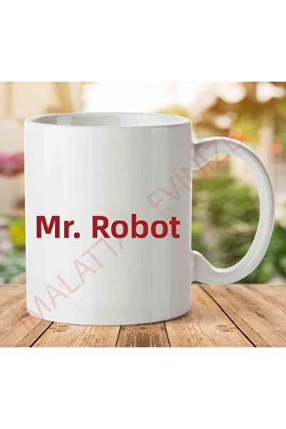 ART HEDİYE كوب مطبوع عليه شعار Mr Robot على الجانبين