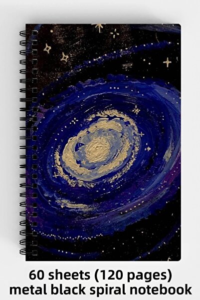 Anime Marketi دفتر ملاحظات بغلاف صلب مقاس A5 من Galaxy Design، 120 ورقة