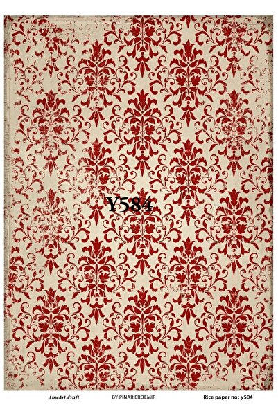 LİNEART ورق ديكوباج نحاسي بنمط عيد الميلاد رقم: YILŞI584- 29X42 سم