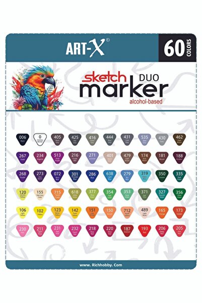 Rich 30+ Colorful Art-X Shape Scout Double Sided Pen Set