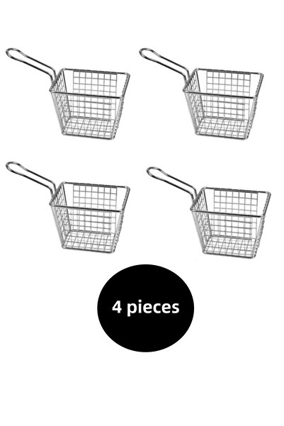 Dizayn طقم بطاطس مكون من 4 قطع من Epinox Square Sparse Psk-09 EPİ.PSK*09