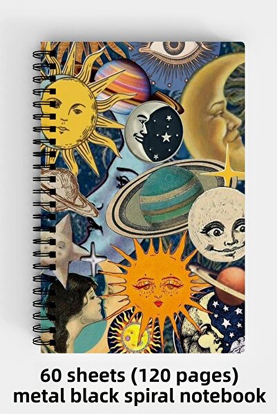 Anime Marketi دفتر ملاحظات ذو غلاف صلب مقاس A5 بتصميم جمالي 120 ورقة