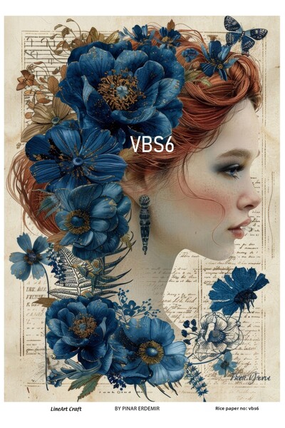 LİNEART ورق ديكوباج نحاسي رقم: VBS6- 30X42 سم