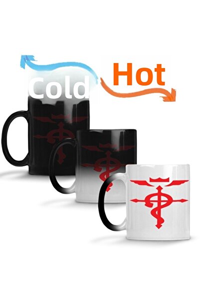 Baskı Dükkanı كوب مج سحري أحمر بورسلين