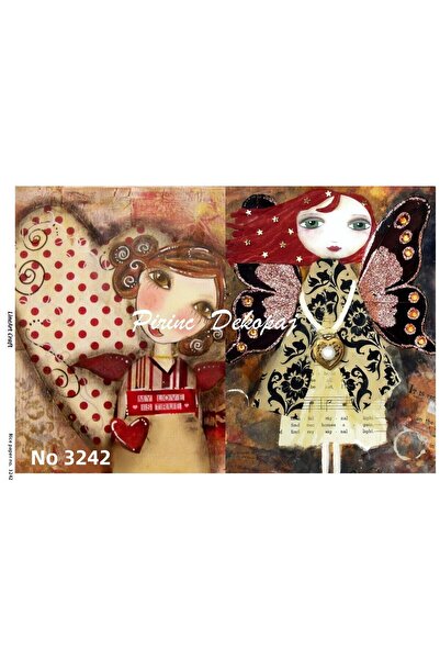 LİNEART Lineart Brass Decopage Paper No:L3242- 29X42Cm