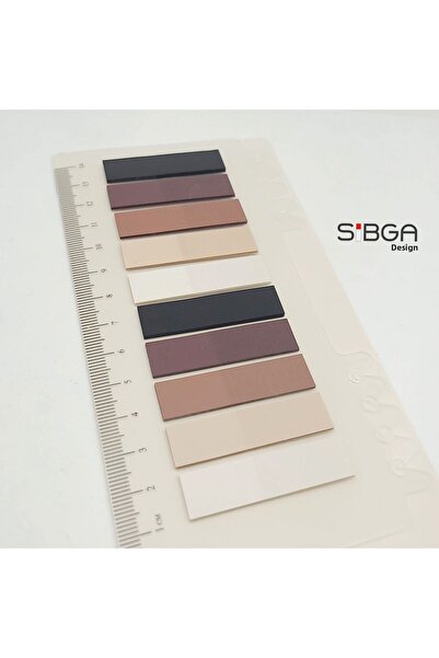 sibga tasarım Transparent Colored Post-It Note Paper - 200 Sheets Bookmark Sticker