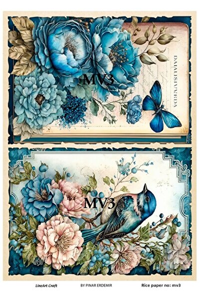 LİNEART LMV3- ورق تزيين نحاسي مقاس 29 × 42 سم